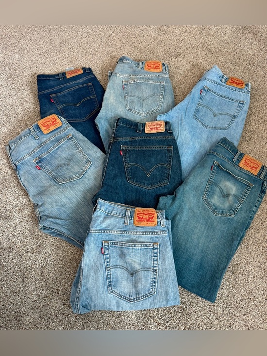 Levi's Other - *BUNDLE OF SEVEN PAIRS* Levi's Men's Straight Jeans - Assorted Blue Denim Washes
